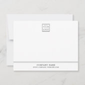 Firmenname für Graue Linie für kundenspezifisches Mitteilungskarte (Vorderseite)