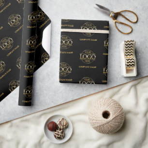 Firmenname für kundenspezifische Firmenlogos Geschenkpapier