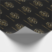 Firmenname für kundenspezifische Firmenlogos Geschenkpapier (Ecke)