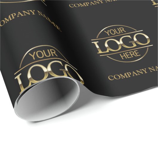 Firmenname für kundenspezifische Firmenlogos Geschenkpapier (Rolleneckpunkt)