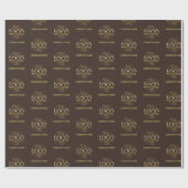 Firmenname für kundenspezifische Firmenlogos Geschenkpapier (Flach)