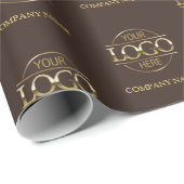 Firmenname für kundenspezifische Firmenlogos Geschenkpapier (Rolleneckpunkt)