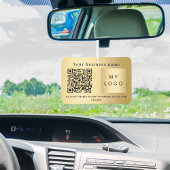 Firmenname Gold Logo qr Code Autolufterfrischer
