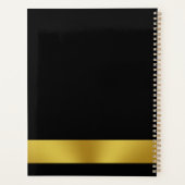 Firmenname Gold und Schwarze Logos Terminierungsbu Planer (Rückseite)