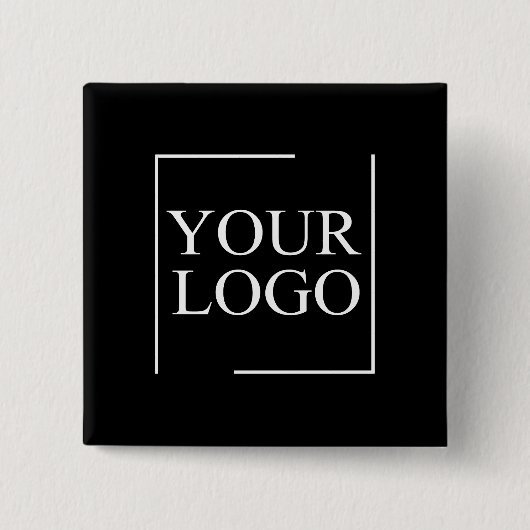 Firmenname Logo hinzufügen Unternehmen Beruflicher Button (Vorderseite)