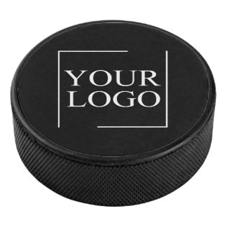 Firmenname Logo hinzufügen Unternehmen Beruflicher Eishockey Puck
