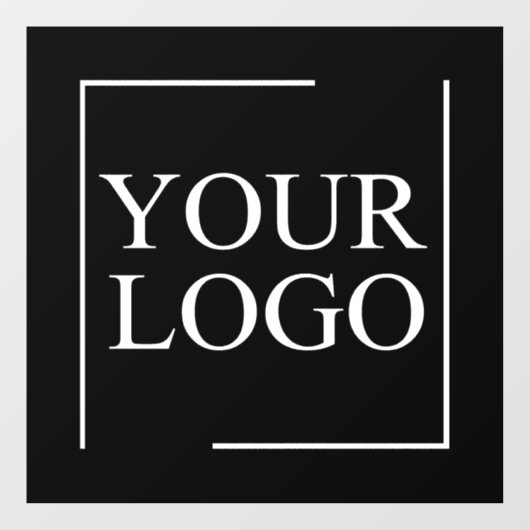 Firmenname Logo hinzufügen Unternehmen Beruflicher Fensteraufkleber (Blatt)