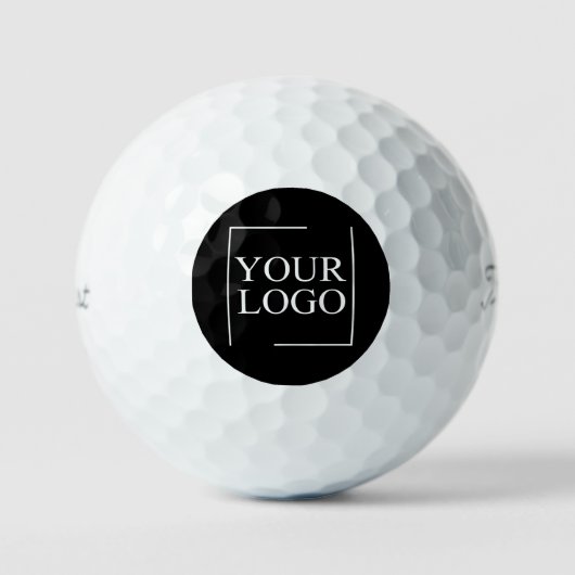 Firmenname Logo hinzufügen Unternehmen Beruflicher Golfball (Vorderseite)