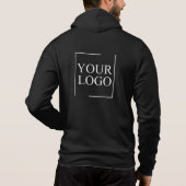 Firmenname Logo hinzufügen Unternehmen Beruflicher Hoodie (Rückseite)
