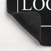 Firmenname Logo hinzufügen Unternehmen Beruflicher Mousepad (Ecke)