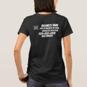 Firmenname Logo-Nummer Uniform Jersey T-Shirt (Rückseite)