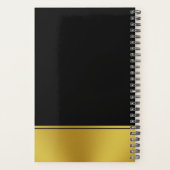 Firmenname Logo Schwarze Gold-Markenbezeichnung 20 Planer (Rückseite)