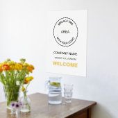 Firmenname Logo Willkommen Luise Real Foliendrucke (Ablage(Küche))