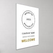 Firmenname Logo Willkommen Luise Real Foliendrucke (Ablage )