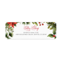 Firmenname Mistletoe Weihnachtsfeierliche Rücksend