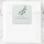 Firmenname mit eigener Marke Mercury Christmas Quadratischer Aufkleber (Tasche)