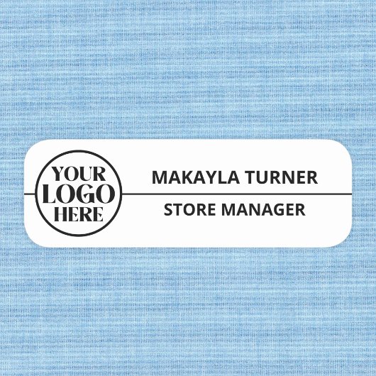 Firmenname Name Mitarbeiter Logo-Tag Namensschild