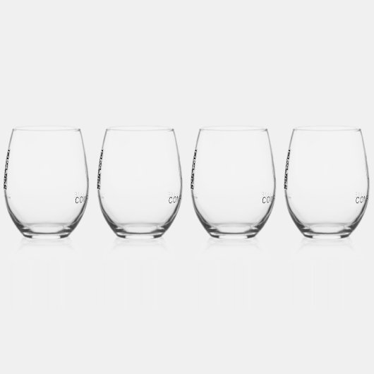 Firmenname Name Website QR-Code Weinglas Ohne Stiel (Rechts)