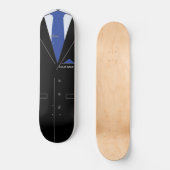 Firmenname Personalisierter Schwarzer Anzug Skateb Skateboard (Vorderseite)