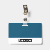 Firmenname Personalisiertes Foto Logo Name des Mit Ausweis (Rückseite mit Clip)