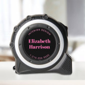 Firmenname Pink Black Maßband