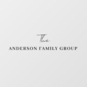 Firmenname Professionell Gebrandet Fensteraufkleber (Blatt)