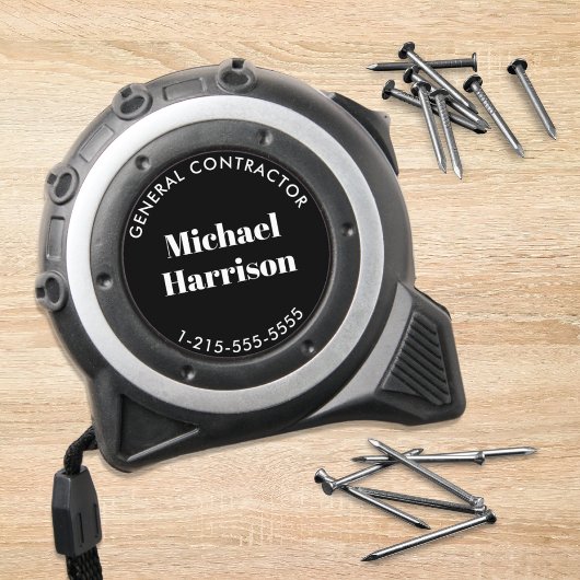 Firmenname Schwarz Maßband