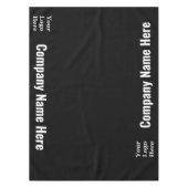 Firmenname: Schwarz und Weiß, Firmenname Ihr Logo Tischdecke (Vorderseite)