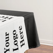 Firmenname Schwarz-Weiß-Logo hier Muster Tischdecke (Beispiel)