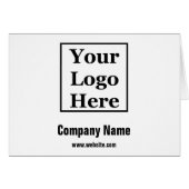 Firmenname Schwarzer Text und Weiß Ihr Logo hier (Vorderseite (Horizontal))