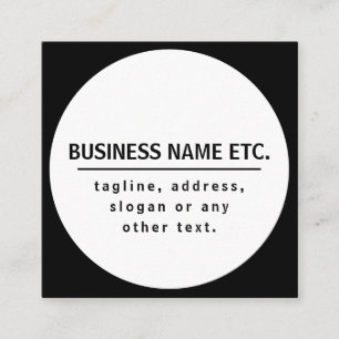 Firmenname & Slogan/anderer Text   Schwarz/Weiß Begleitkarte