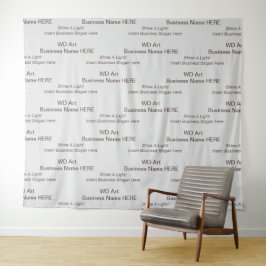 Firmenname, Slogan-Branding-Events, Messe Wandteppich