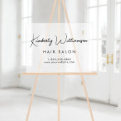 Firmenname Stilvolle Signatur-Script Mattiert Acrylschild