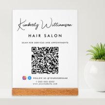 Firmenname Stilvolle Signatur-Script QR-Code