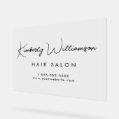 Firmenname Stilvolle Signaturschrift Acrylschild (Winkel)