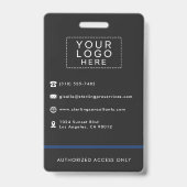 Firmenname-Tag Benutzerdefiniertes Foto-ID-Logo Ausweis (Rückseite)