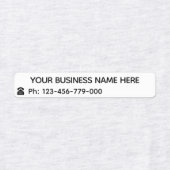 Firmenname Telefoninformationen Firmenzeichen Etiketten (Design 2)