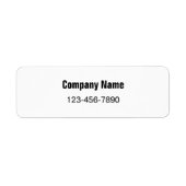 Firmenname Telefonnummer Produktverpackungslabel (Vorne)