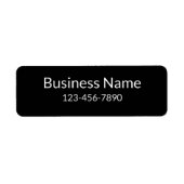 Firmenname Telefonnummer Schwarzes Produktzeichen (Vorne)