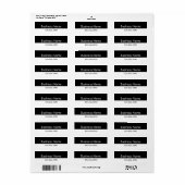 Firmenname Telefonnummer Schwarzweiß-Produkt (Vorne)