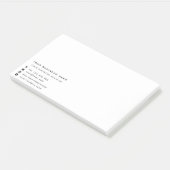 Firmenname Text Business Post-it®-Merkblatt Post-it Klebezettel (angewinkelt)