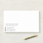 Firmenname Text Business Post-it®-Merkblatt Post-it Klebezettel (Auf Schreibtisch)