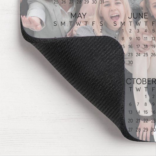 Firmenname und Foto 2026 Kalender Mousepad (Ecke)