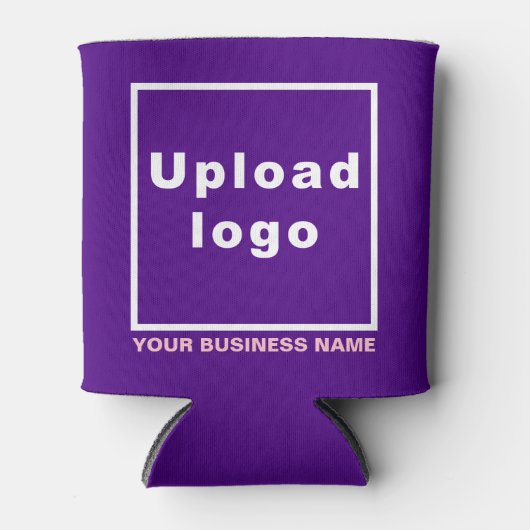 Firmenname und Lila Logo können abkühlen Dosenkühler (Vorderseite)