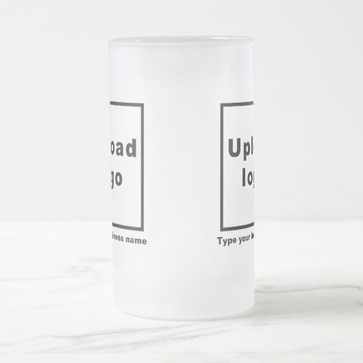 Firmenname und Logo auf 16 oz Tasse (Mittel)