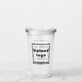 Firmenname und Logo auf Acrylic Tumbler Acryltrinkbecher (Rückseite)