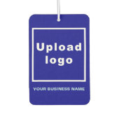 Firmenname und Logo auf Blue Air Freshener Autolufterfrischer (Vorderseite)