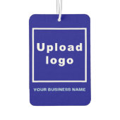 Firmenname und Logo auf Blue Air Freshener Autolufterfrischer (Rückseite)