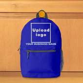 Firmenname und Logo auf Blue Backpack Bedruckter Rucksack