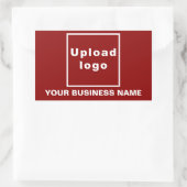 Firmenname und Logo auf der Aufkleber für das rote (Tasche)